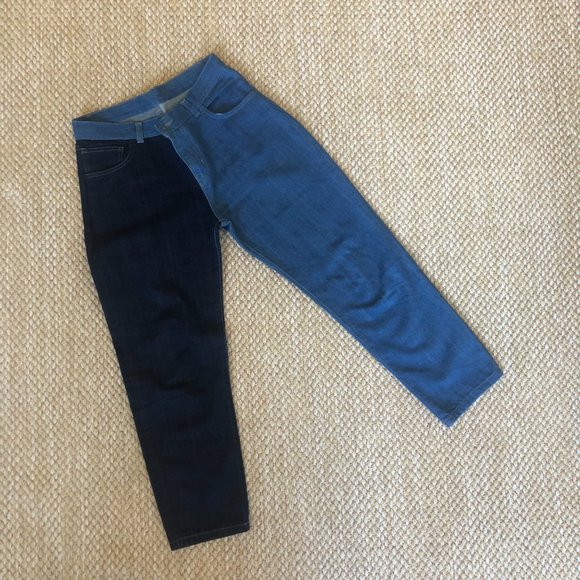 ASOS straight-leg two tone jeans - Picture 2 of 6